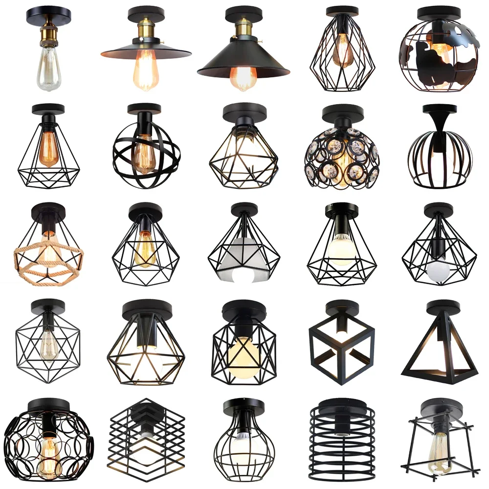 Decor Lighting Returns - Винтажный железный потолочный светильник, обратный коридор,