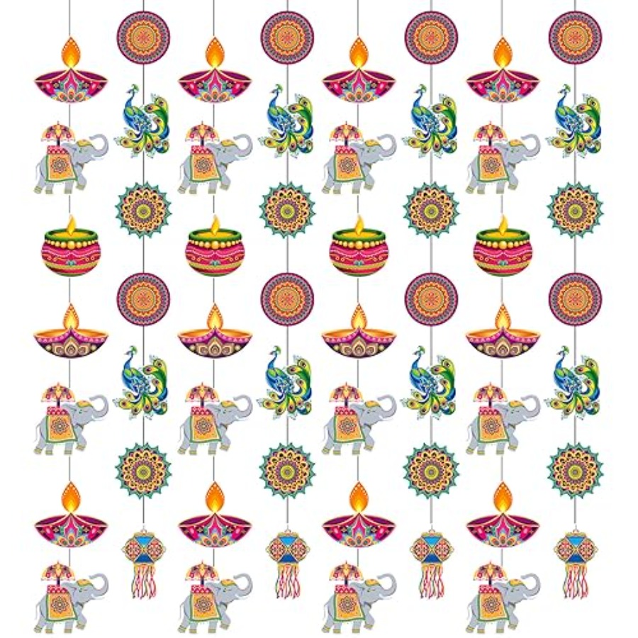 Lighting Decoration For Diwali - Набор из 8 подвесных украшений для