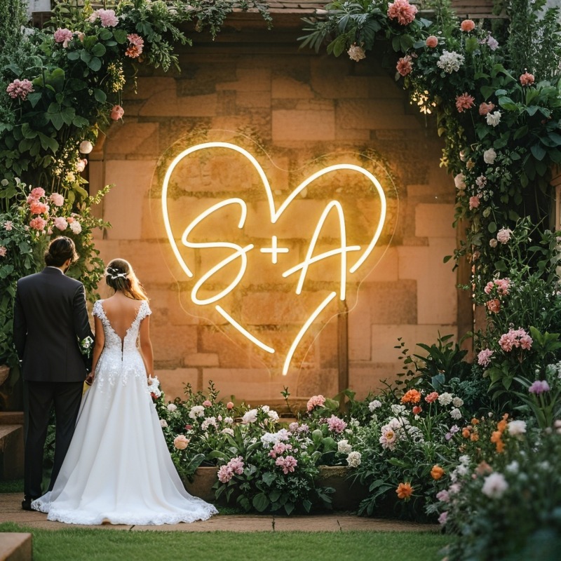 Led Lighting Wall Decor - Светодиодная неоновая вывеска в форме сердца