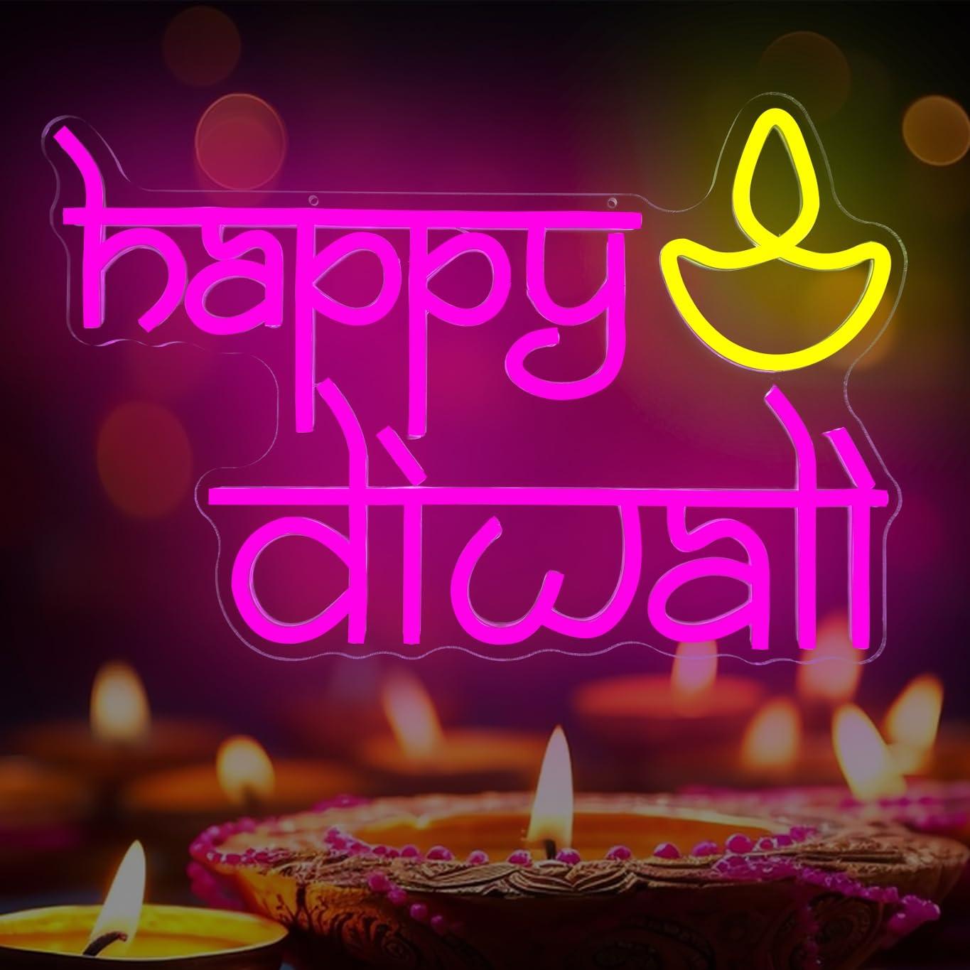 Неоновая вывеска Happy Diwali  – обзор и цена Led Lighting Wall Decor