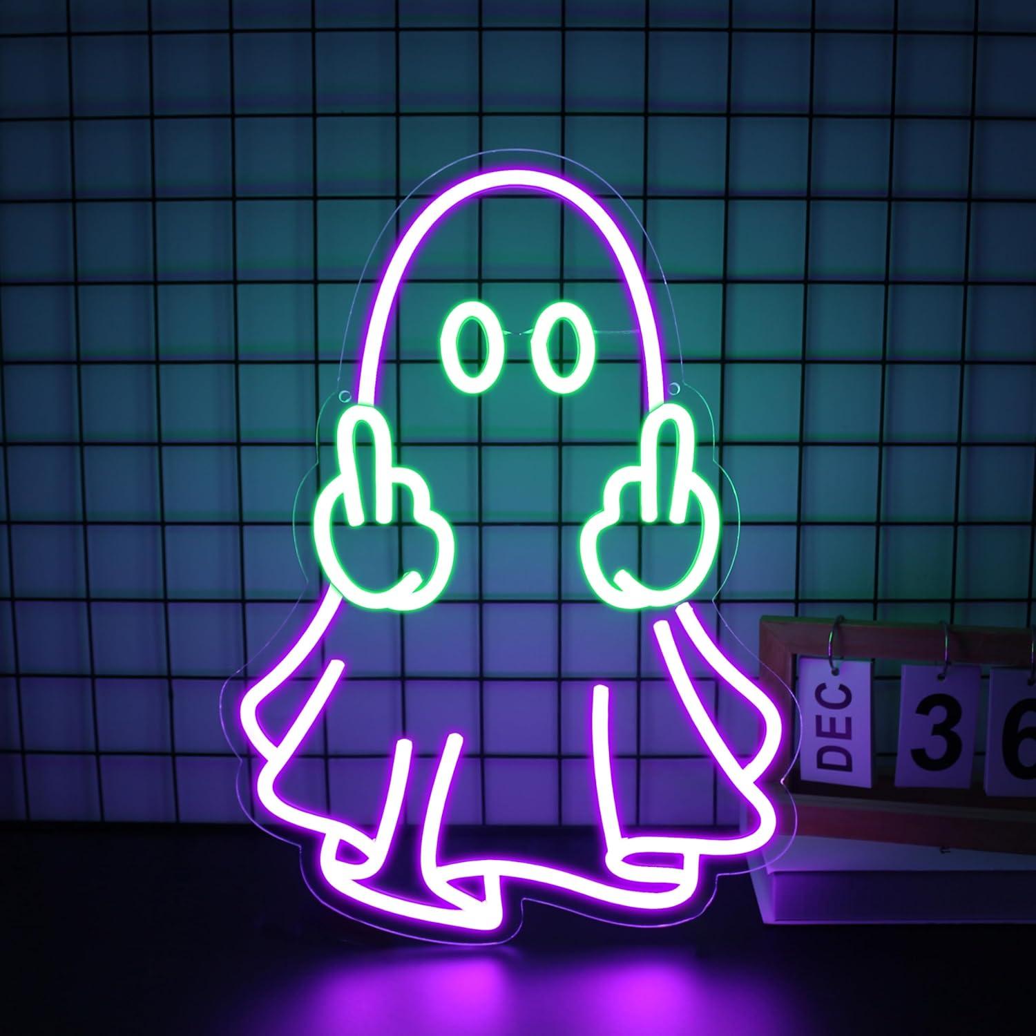 Неоновая вывеска «Призрак» с U – обзор и цена Led Lighting Wall Decor