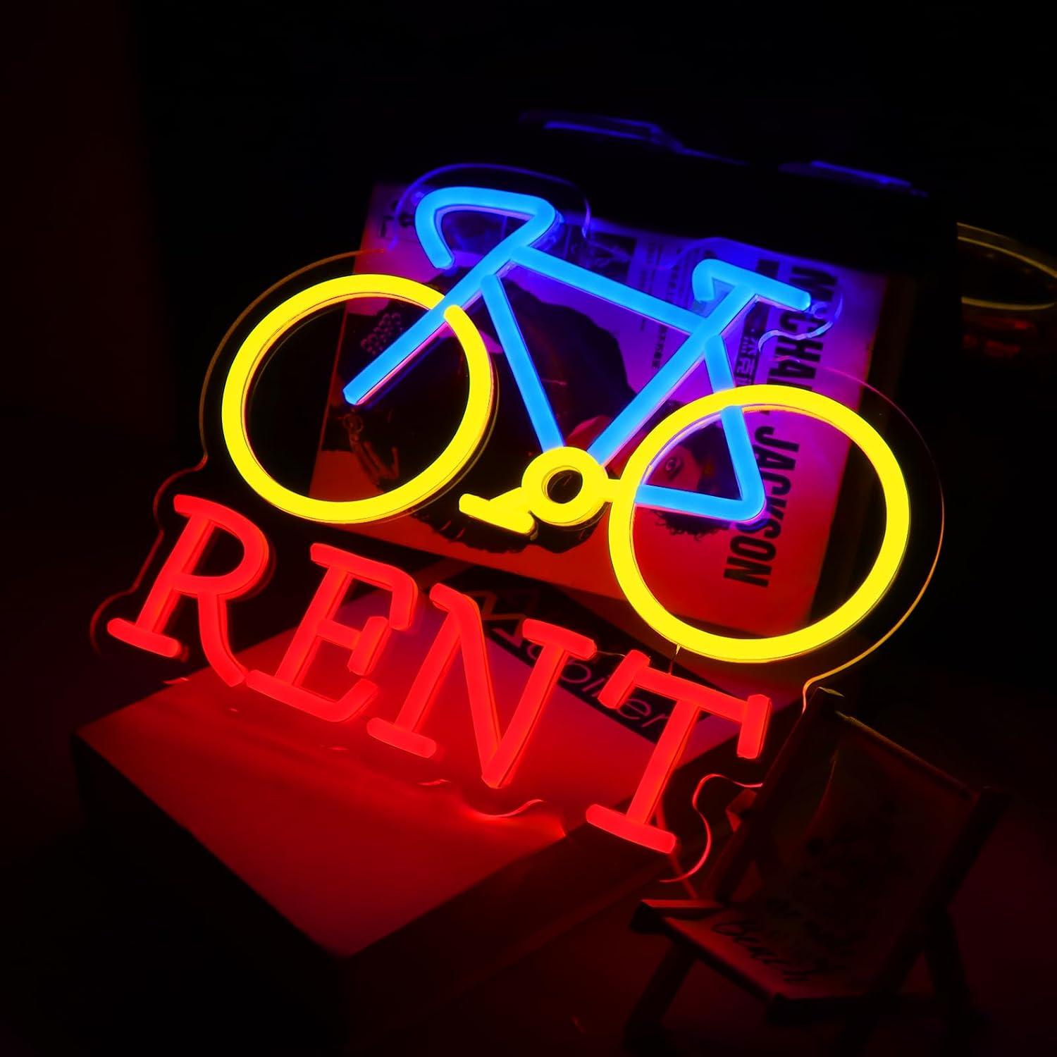 Неоновая вывеска «Прокат велос – обзор и цена Lighting Decor Rentals