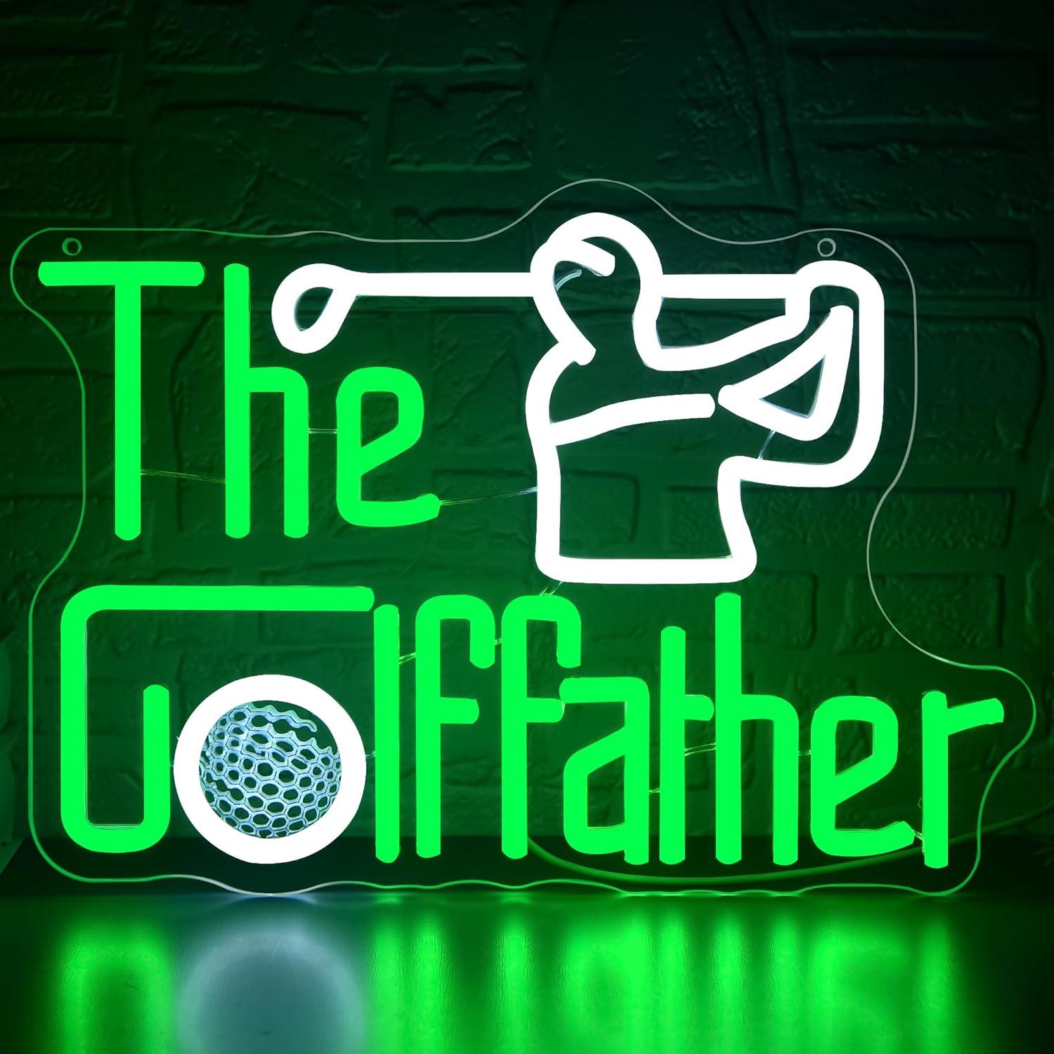 Неоновая вывеска «Golf Father» – обзор и цена Led Lighting Wall Decor
